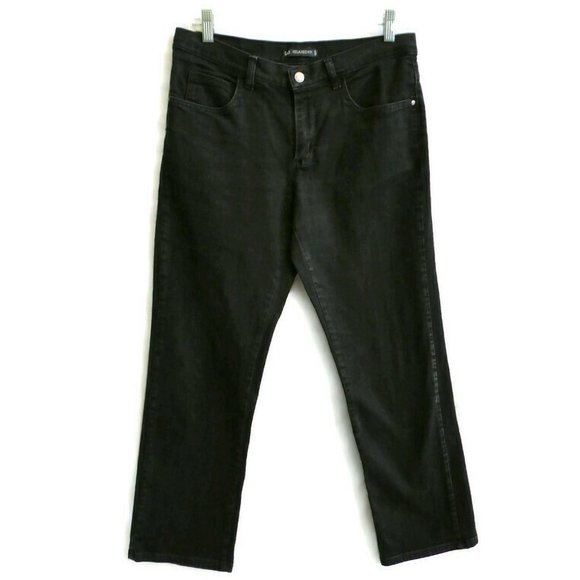 Lee Relaxed Jeans Washed Black Mid Rise Straight 8 - Picture 7 of 10